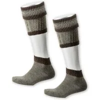 Lusana Trachtensocken Loferl - L4291 - mittelbeigemeliert/braun