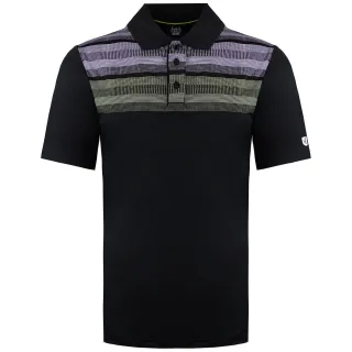 Island Green Matrix Herren Schwarz/Limette Golf-Poloshirt