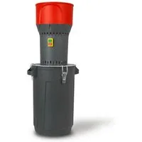 EBERTH Getreidemühle 25L Eimer 1000 Watt Elektromotor, 6L Einfülltrichter, 300 kg/h, Schrotmühle mit Edelstahlklinge
