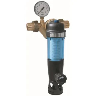 Syr - DUO DFR Sasserath Rückspülfilter 2314.25.000 DN 25, manuell, mit Druckminderer und Manometer