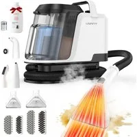 UWANT Teppichreinigungsgerät Y100 Steam Polsterreiniger Gerät, 3-in-1 Nasssauger für Sofa 18kpa, 1750 W, beutellos, 100°C Dampf, 65°C HeiBwasser, Kaltwasser-Funktion, Selbstreinigung