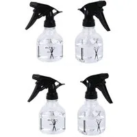 BAYLI Sprühflasche 4er Set Sprühflasche Friseur 250ml Handsprüher für Haare Zerstäuber