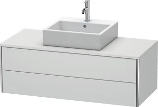 Duravit XSquare Konsolenwaschtischunterbau wandhängend Weiß Seidenmatt 1200x548x400 mm - XS491203636 XS491203636