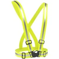 EAZY CASE Warnweste Universal Warnweste mit Schnalle Reflektor Schnalle Sicherheitsweste Herren Damen Warnweste Gelb Neon