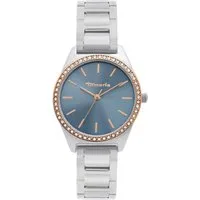 Tamaris Quarzuhr TT-0227-MQ, Armbanduhr, Damenuhr, Edelstahlarmband, analog, Glassteine
