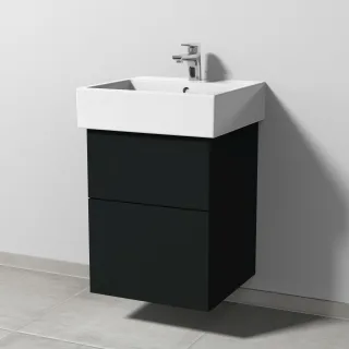 Sanipa 3way Waschtischunterbau zu Duravit Vero Air Waschtisch mit 2 Auszügen, Vulkan-Matt SP4311V