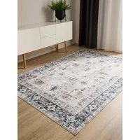 benuta Teppich George, rechteckig, Höhe: 5 mm, Vintage-Look, Kurzflor, Teppich Wohnzimmer, Schlafzimmer, Waschbar
