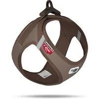 Curli Hunde-Geschirr Curli Vest Geschirr curli Clasp Cord Braun S