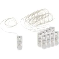 VBS XXL Lichterkette Micro-LED, 10 Stück, mit Timer, VBS Großhandelspackung
