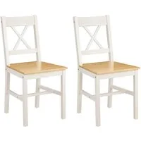 OTTO home Esszimmerstuhl Willow (Set, 2 St), aus massivem Kiefernholz, lackiert, pflegeleicht, bis 130 kg belastbar