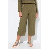 MIAMODA Culotte Hose weites Bein Twill Elastikbund Ziertaschen