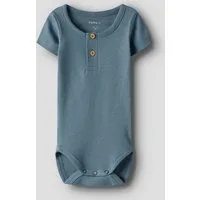 Name It Kurzarmbody NBMKAB SS BODY NOOS Baumwollmischung, Kurzarm, Knopf-Details