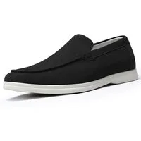 Allthemen Loafer aus Wildlederoptik Mokassins Herren Slipper casual Halbschuh