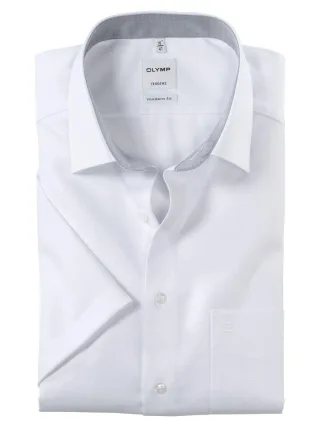 OLYMP - Kurzarmhemd Modern Fit weiß - Gr. - 39