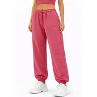 Smilodox Jogginghose Elura, Trainingshose Damen Tapered Fit, Sweatpants mit Tunnelzug Elastischer Bund, Kordelzug, Logo, Gym & Homewear