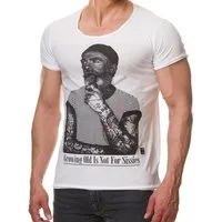 RedBridge T-Shirt Red Bridge Herren T-Shirt Growing old is not for Sissies Lustiges Motiv, fransige Abschlüsse