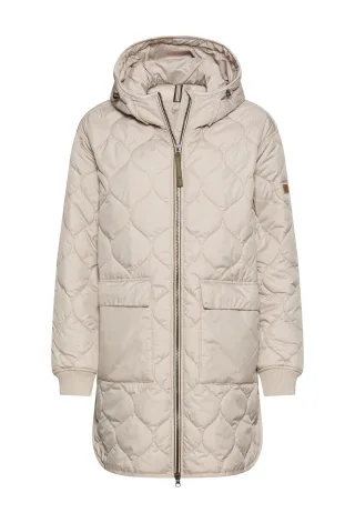 camel active - Winddichter Mantel mit Übergroßer Passform stone - Gr. - 42