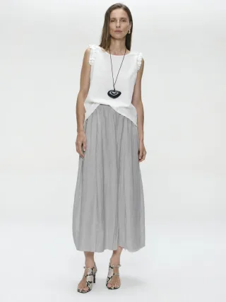 Jane Lushka - Mariko viscose skirt grey - Gr. - L