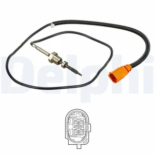Delphi Abgastemperatursensor VW Transporter T5 1,9 TDI TS30166