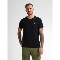 Petrol Industries Rundhalsshirt mit Logo Stickerei