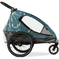 Hauck Fahrradkinderanhänger Dryk Duo Raincover, Regenschutz für Fahrradanhänger Dryk Duo