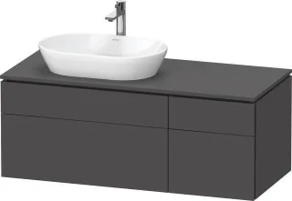 Duravit L-Cube Konsolenwaschtischunterbau wandhängend Graphit Matt 1220x550x482 mm - LC4876049490000 LC4876049490000