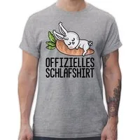 Shirtracer T-Shirt Offizielles Schlafshirt mit Hase schwarz Sprüche Statement