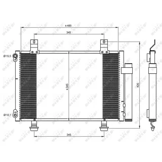 NRF Klimakondensator + Trockner Suzuki Swift 3