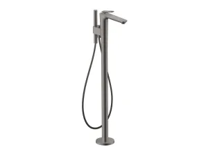 Hansgrohe Wannenmischer Bodenstehend Axor Citterio C Cubic cut polished black chrome, 49441330 49441330