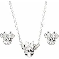 DISNEY Jewelry Collier Disney Minnie Mouse Halskette und Ohrstecker-Set (Set)