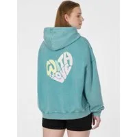 Ragwear Kapuzensweatshirt GERMMA PP Oversized mit Kängurutasche, Kapuze und Herz-Rückenprint