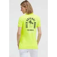 SOCCX Poloshirt mit Puff-Print