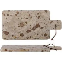 Bloomingville Schneidebrett Nukaka Schneidebrett Marmor braun