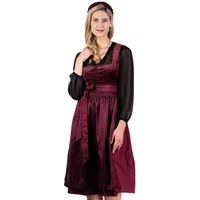 Spieth & Wensky Dirndl Samt Dirndl FC Bayern München 2tlg. - ENRIETTA - dunkelrot