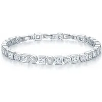 ROUGEMONT Armband Trendiges Damen Armband Tennisarmband -Quadsratisch elegant, Wasserfest