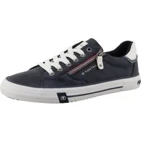 TOM TAILOR Sneaker Freizeitschuh, Halbschuh, Schnürschuh mit Außen-Reißverschluss