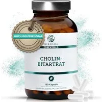QIDOSHA Cholin als Cholin-Bitartrat Kapseln, 180 St., 135 g, Cholin-Bitartrat