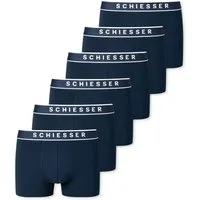 Schiesser Boxershorts Organic Cotton mit sportlichem Webgummibund und SCHIESSER-Logo-Prägung im 6er Pack