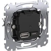 USB-Ladeeinsatz Typ A und C mit Power-Delivery-Technologie MEG4366-0120, Ladegerät Retail