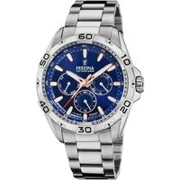 Festina Multifunktionsuhr F20623/2, Armbanduhr, Quarzuhr, Herrenuhr, Edelstahlarmband,bis 10bar wasserd.
