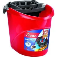 Vileda Putzeimer SuperMocio Eimer mit Powerpresse zum optimalen Auswringen, (1-tlg)