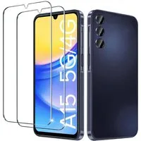 SmartUP Displayschutzglas 2X Schutzglas für Samsung Galaxy A15 5G Panzerfolie Display Full 9H für Für Samsung Galaxy A15 5G, kompletter Displayschutz