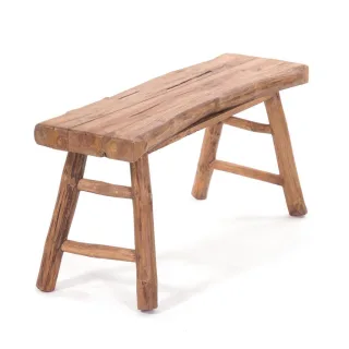 Design Delights Sitzbank, Natur, Holz, 93x44x33 cm, Esszimmer, Bänke, Sitzbänke