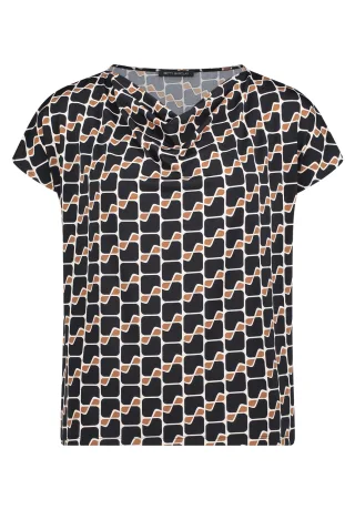 Betty Barclay - Printshirt Dark Blue/Brown - Gr. - 36