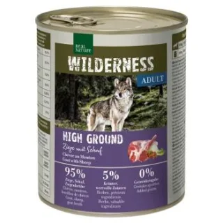 REAL NATURE WILDERNESS Nassfutter Hund, Adult, Ziege und Schaf 12x800 g