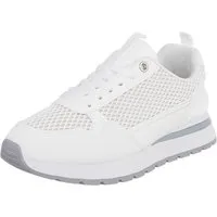 Ital-Design Vielseitige Sneakers für Damen mit atmungsaktivem Mesh-Design Sneaker (91116884) Flach Sneakers Low in Weiß