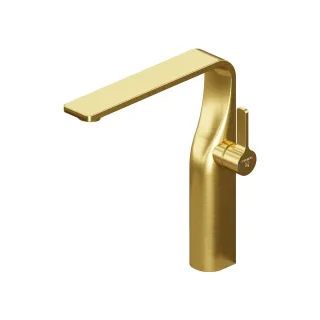 Steinberg Serie 230 Waschtisch-Einhebelmischer ohne Ablaufgarnitur, Gold gebürstet 230 1720 2 BG