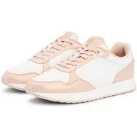 Tommy Hilfiger TH CHIC EVA RUNNER Plateausneaker Freizeitschuh, Halbschuh, Schnürschuh in leicht glänzender Optik