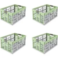 keeeper Klappbox Profi-Klappbox ben eco mit Softgriffen (Set 4 St) 45 l, 54x37x28 cm, 45 l, Soft-Touch-Griffe, zusammenklappbar, leicht zu reinigen
