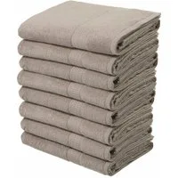 OTTO home Handtücher Juna, als Set und Serie erhältlich, 8 Handtücher, 50x100cm, Walkfrottier (8-St), 8-tlg. Handtuch-Set, 100% Baumwolle, mit Bordüre, Uni-Farben, weich
